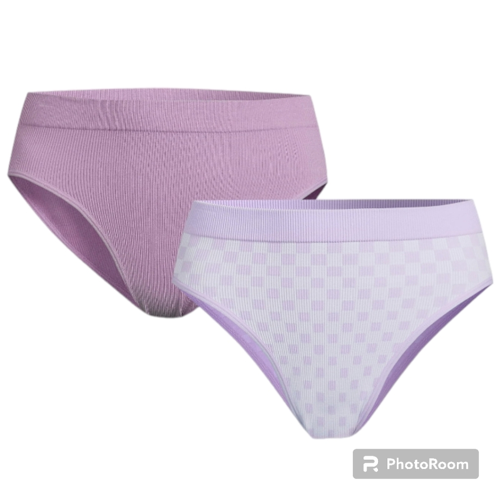 Seamless High Cut Panty 2-Pack Stretchy Bikini Soft